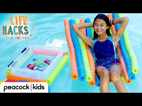 Relax By The Pool Hacks | LIFE HACKS FOR KIDS DIY