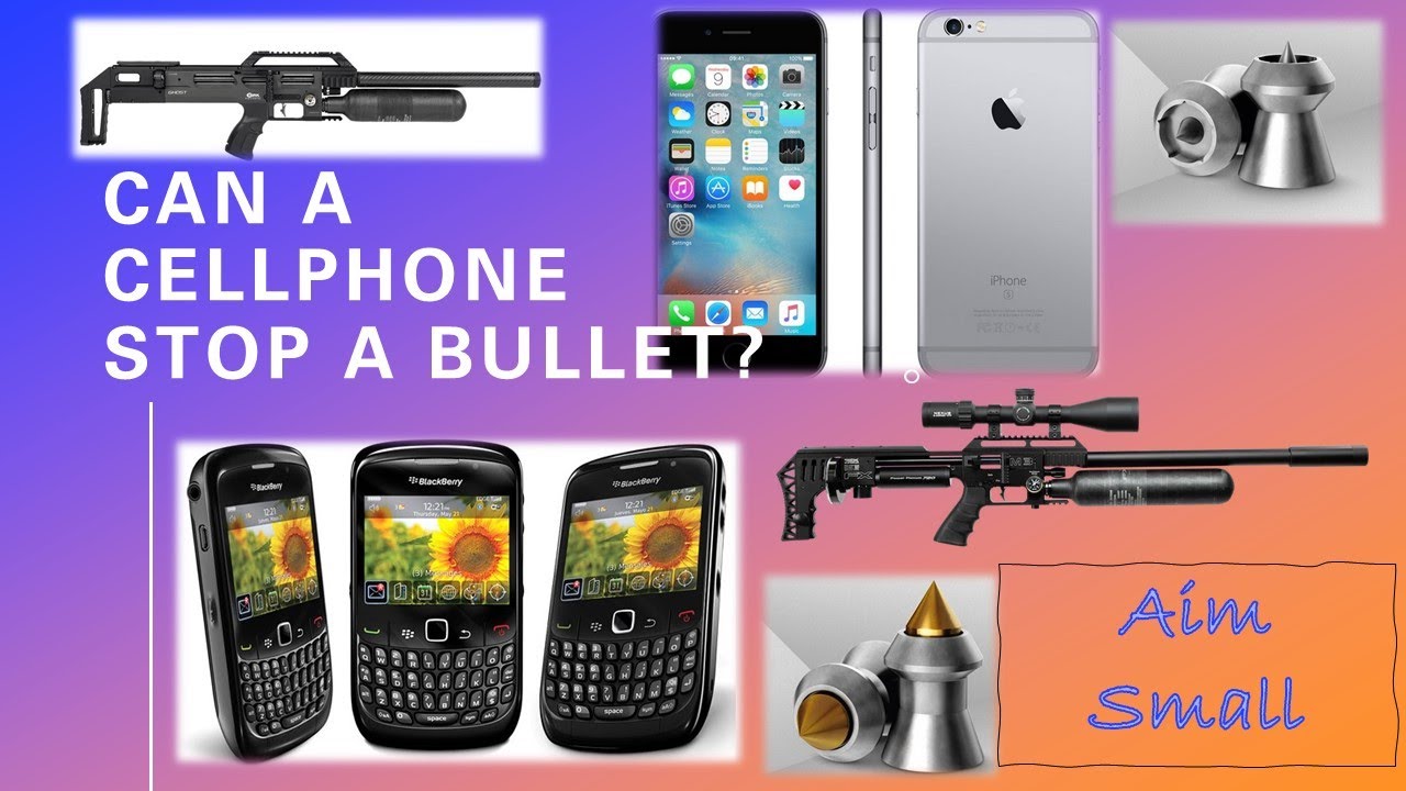 Can a cellphone stop a bullet?