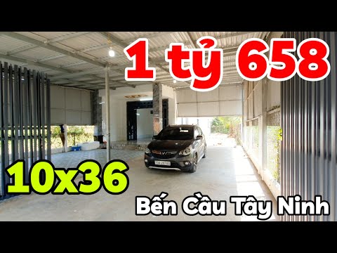 Nhà rộng 10x36 cách đường nhựa 30m giá 1 tỷ 658 triệu ở Bến Cầu Tây Ninh cách TPHCM 60km
