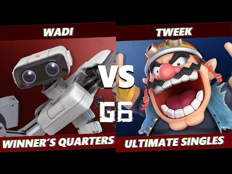 Glitch 6 SSBU -  WaDi (R.O.B.) VS  Tweek (Wario, Young Link) Smash Ultimate Winner's Quarters