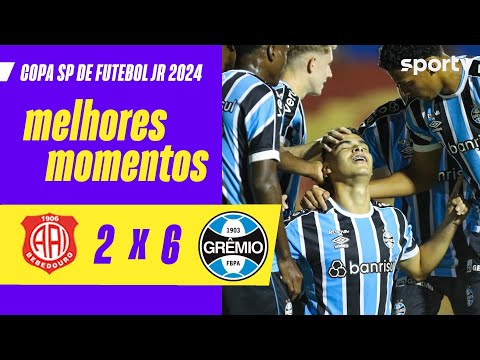 INTER DE BEBEDOURO 2 X 6 GRÊMIO  | MELHORES MOMENTOS | COPA SÃO PAULO DE FUTEBOL JR 2024 |sportv