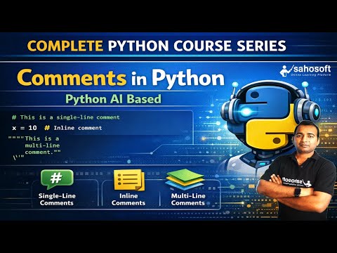 Comments In Python Python Ai Based Complete Python Course Series 2026 Sahosoft