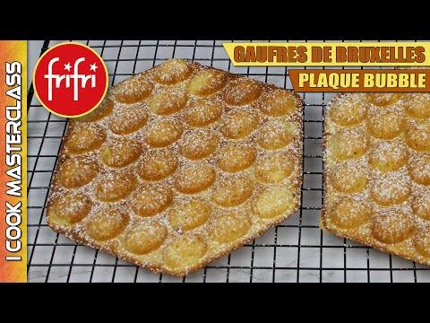 ✅ LA VERITABLE RECETTE DES GAUFRES DE BRUXELLES 🇧🇪 AVEC LA PLAQUE BUBBLE Gaufre belge bruxelloise