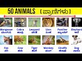Animals | ಪ್ರಾಣಿಗಳು | Vocabulary | spoken English kannada |