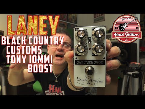 Tony Iommi (TI) Boost by Laney Black Country Customs (pedal test)
