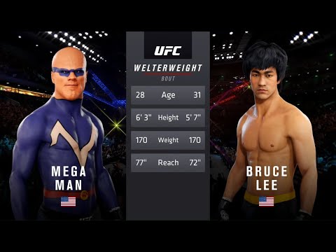 Mega Man vs. Bruce Lee - EA sports UFC 3 - Crazy UFC 👊🤪