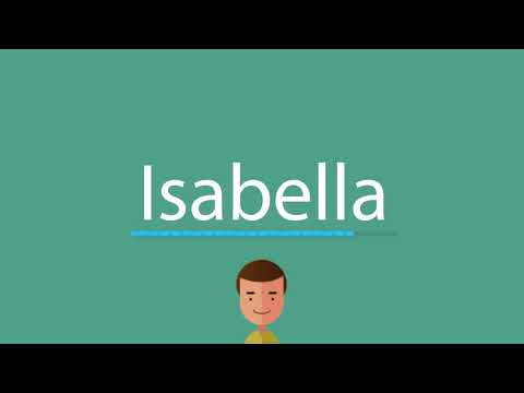 Isabella pronunciation