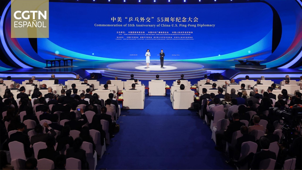 Se conmemora en Beijing el 55º aniversario de la Diplomacia del Ping-Pong entre China y EE. UU.