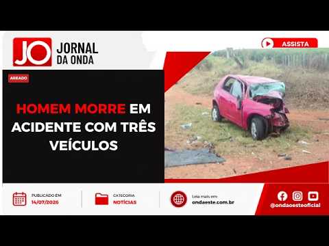 HOMEM MORRE EM ACIDENTE COM TRÊS VEÍCULOS EM AREADO