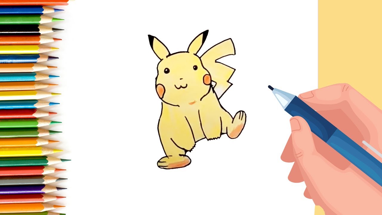 How to draw Pikachu for Kids