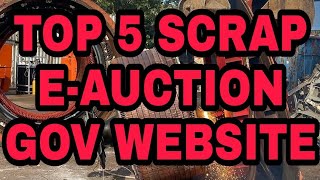 TOP 5 GOVERNMENT E-AUCTION WEBSITE  FOR ALL TYPES SCRAP PURCHASE  COMPLETE DETAILS in HINDI !!