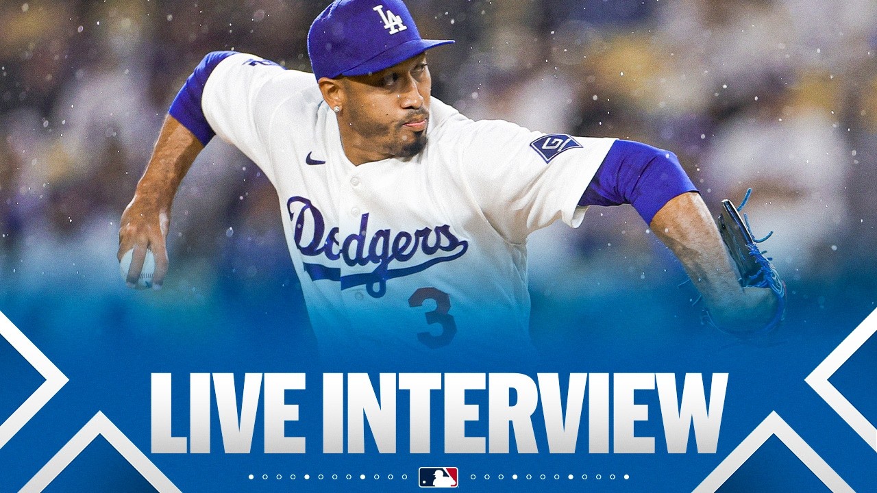 Edwin Díaz reacts to pitching his first games with the Dodgers! 🎺 (Full interview)