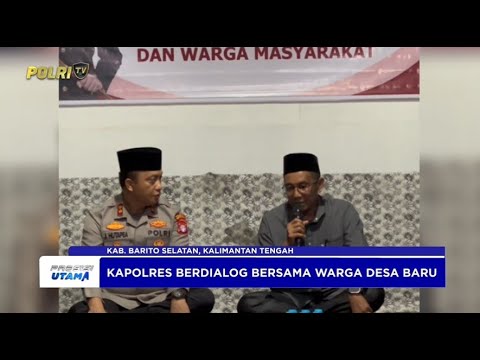 KAPOLRES BARSEL GELAR TATAP MUKA DAN BERDIALOG DENGAN WARGA