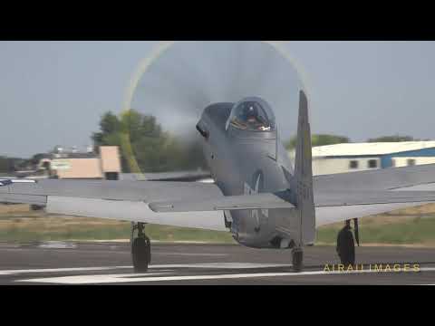 Warbird Roundup 2019 - Saturday P-51H P-47 P-40 ride along N3N Stearman O-1 Warhawk Air Museum