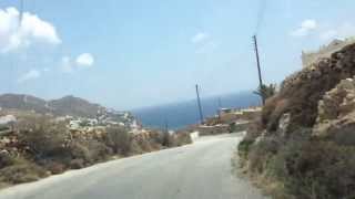 preview picture of video 'Mykonos - Driving the winding road to Elia Beach Mykonos'