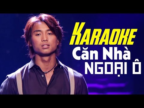 Karaoke - Căn Nhà Ngoại Ô - ĐAN NGUYÊN | Beat Chuẩn Tone Nam