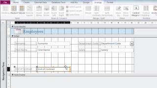 Size & Position Controls on Microsoft Access Forms