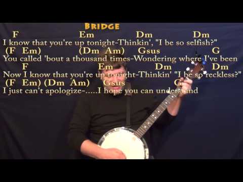 Four Five Seconds (Rihanna) Banjo Cover Lesson in C with Chords/Lyrics