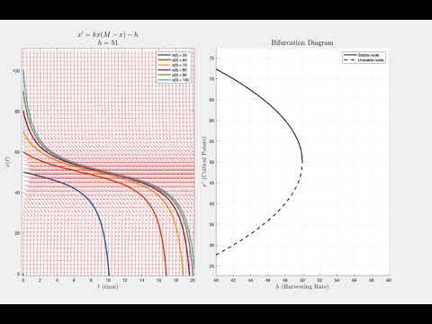 Saddle-Node Bifurcation Example Visual