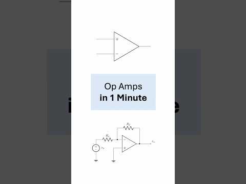 Op Amps Explained in 1 Minute #physics #electricalengineering #amplifier