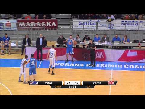 ABA Liga 2014/15, Round 17 match: Zadar - Cibona (12.1.2015)