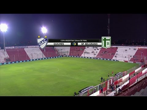 Fútbol en vivo. Quilmes - Sportivo Belgrano. 32 avos Copa Argentina. FPT.