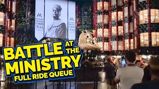 AMAZING Full Ride Queue for Battle at the Ministry Ride at Epic Universe (We rode it!)