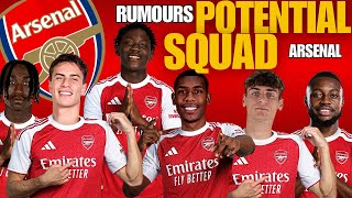 Arsenal Potential Squad 2026 | Arsenal Squad Based on Latest Transfer Rumours