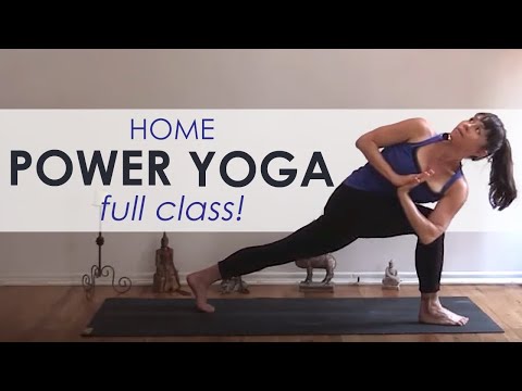 Power Yoga Workout ~  Full Yoga Class for At Home! Video