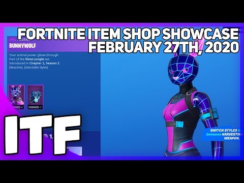 Fortnite Item Shop *NEW* NEON JUNGLE SET! [February 27th, 2020] (Fortnite Battle Royale)