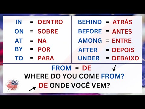 🗽Aprenda as Principais PREPOSIÇÕES em Inglês 📚Aulas de Inglês 📚Inglês para Iniciantes