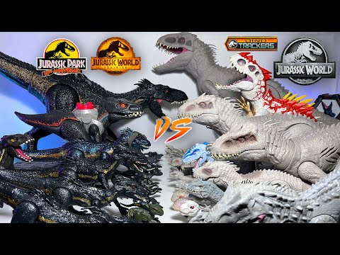 MEGA Indoraptor VS Indominus Rex! Jurassic World Dinosaurs Toys Collection Battle