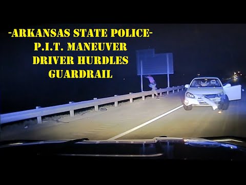 STOLEN FIREARM from Memphis - Driver jumps guardrail after High Speed PURSUIT & PIT maneuver