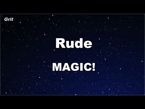 Karaoke♬ Rude - MAGIC! 【No Guide Melody】 Instrumental