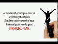 Tag INvestments| Why Financial Planning Important??