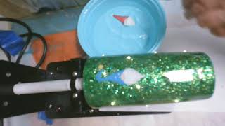 Christmas Tumbler with Working Lights