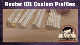How to make custom molding profiles with just a few basic router bits