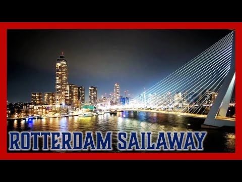 Spectacular City Sail Away: Timelapse of P&O Iona Cruise Ship Departing Rotterdam