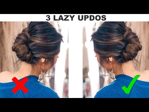 3 Updos For Lazy But Classy Girls Quick Holiday Hairstyles