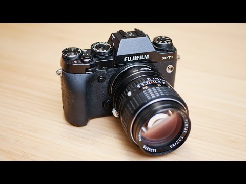 Compatible for Fuji FX X-T1, Compatible for Canon RF R50 Micro 4/3 E-PL1, 35mm F0.95 Large Aperture Portrait Lens(X Mount) video review thumbnail