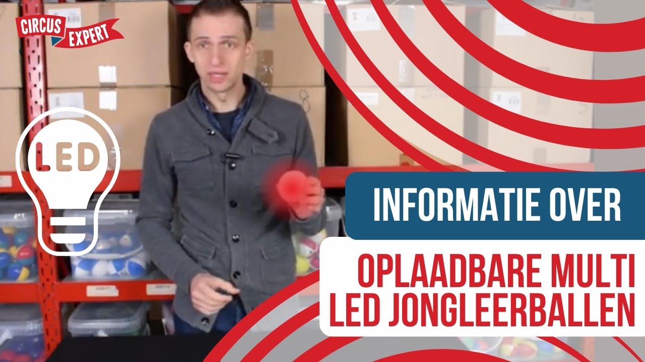 product video Oplaadbare Multifunctionele Led Jongleerbal 70 mm | Per stuk