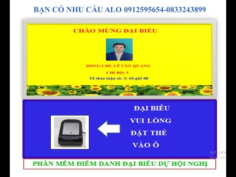 PHẦN MỀM ĐIỂM DANH ĐẠI BIỂU BẰNG MÃ QR-KHÁNH TIẾT ĐẠI HỘI-HIỆN ẢNH VÀ THÔNG TIN KHÁC-DS FILE EXCEL