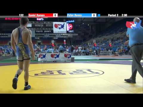 Fargo 2012 132 Round 6: Xaviel Ramos (New Jersey) vs. Peter Russo (Oregon)