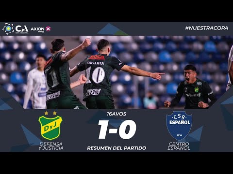 16avos: Defensa y Justicia 1 - Centro Español 0