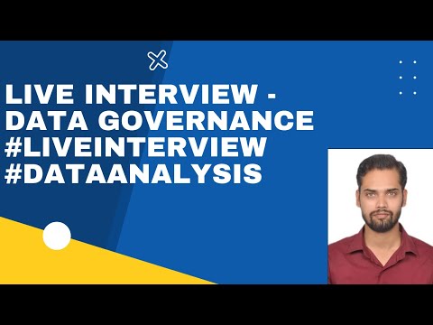 live interview - Data Governance  #liveInterview #DataAnalysis