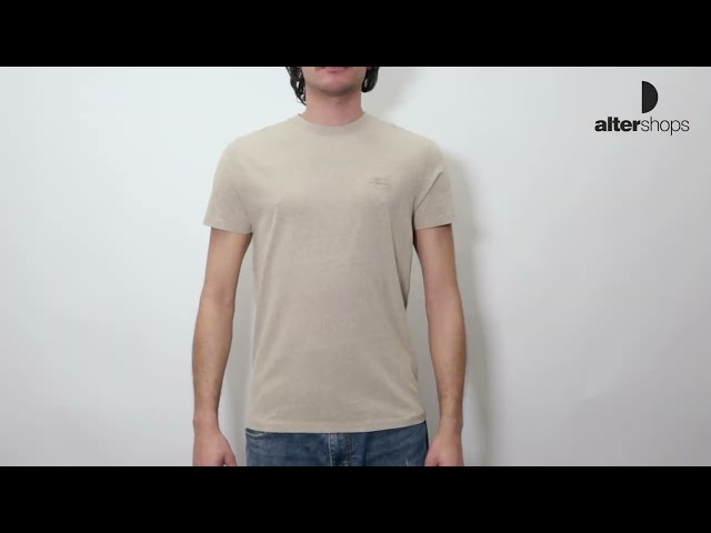 Vídeo relacionado con Superdry, T.Shirt Essential Logo EMB tee, M1011245A, Oat Cream Marl, 2XL, Man, Adulto