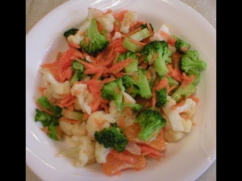 Broccoli Cauliflower Orange Salad