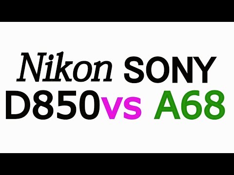 Nikon D850 vs Sony SLT-A68