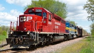 preview picture of video 'CP 5690 West by Kingston on 5-11-2013'