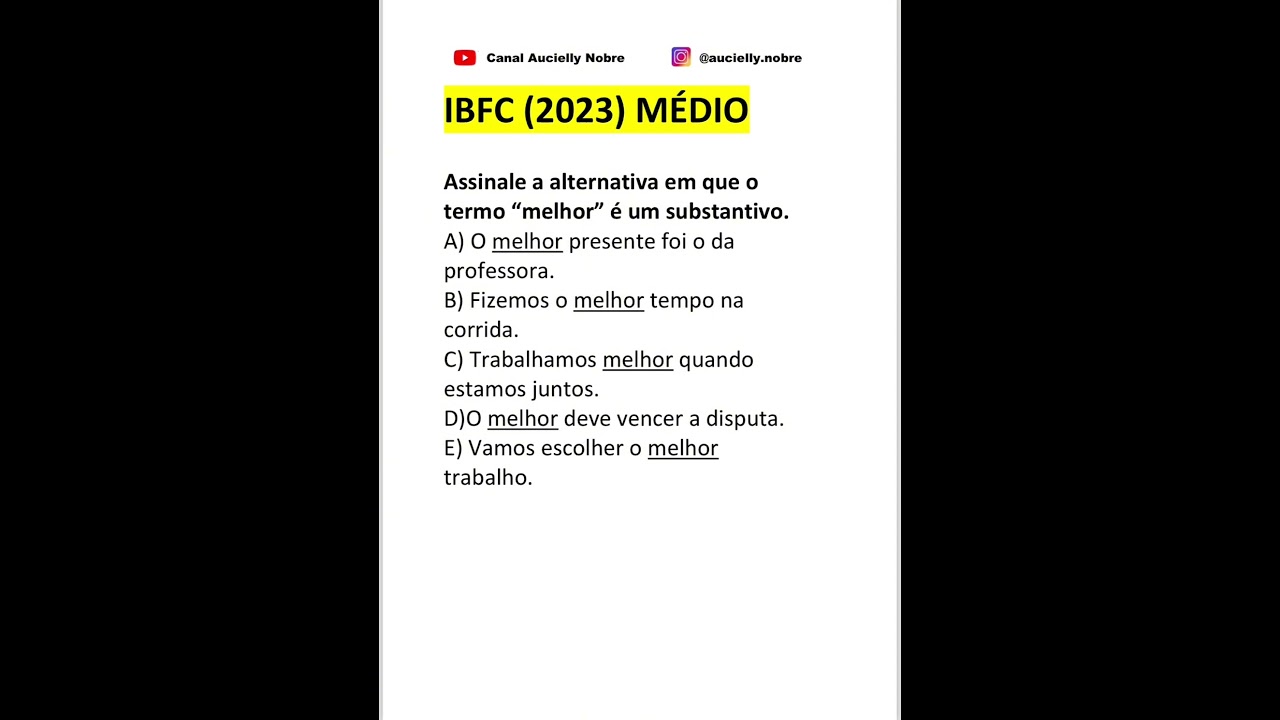 IBFC - Questão comentada #concursos #correios #questãocomentada #português